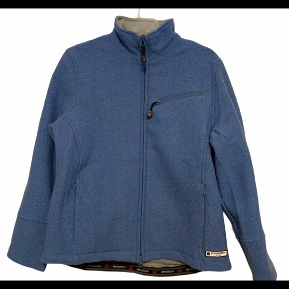 Woolrich Sapphire Full Zip Wool Jacket Sz SM - Picture 1 of 7